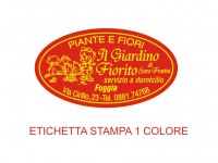 Etichette adesive per fioristi, fiorai e vivaisti (mm 44X25)  (cod.11G)